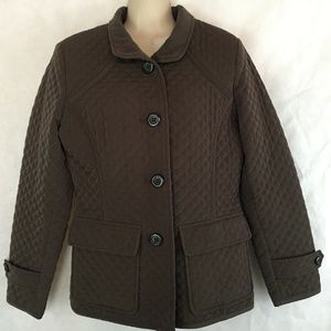 Espirit Outerwear Quilted Button Jacket Coat